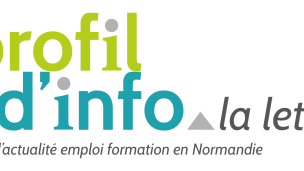 Visuel de &laquo; Profil d'info la lettre &raquo; avec base line "L'actualit&eacute; emploi formation en Normandie"
