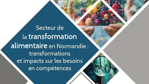 Page de couverture de l'&eacute;tude avec le titre, quelques photos de fruits et de l&eacute;gumes