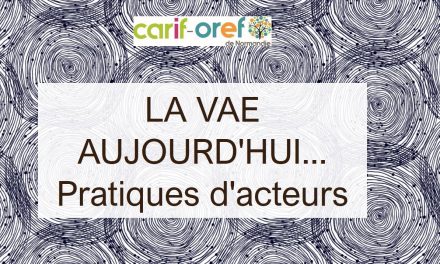 La VAE aujourd’hui… Pratiques d’acteurs (2020)