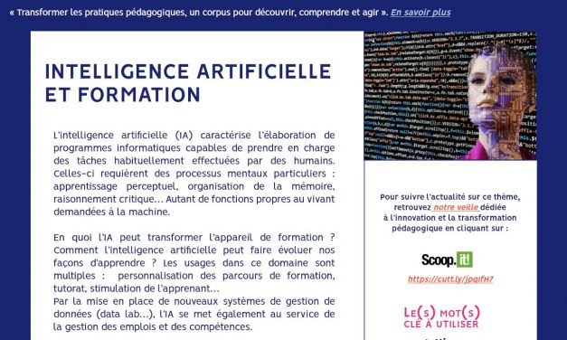 Transformer les pratiques pédagogiques : notre fiche « Intelligence artificielle et formation »