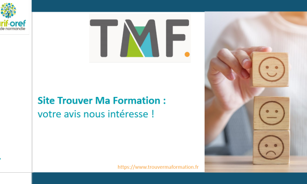 Site Trouver Ma Formation (TMF) : donnez-nous votre avis !